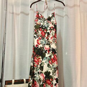 VICI Collection Floral Silk -Like Maxi Dress